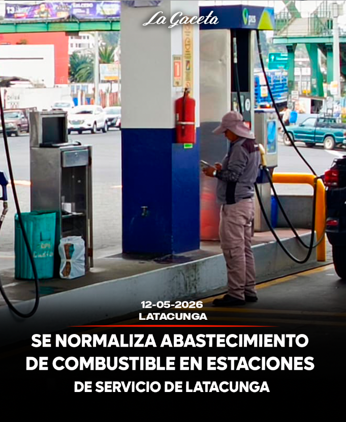 Se normaliza el abastecimiento de combustible en estaciones de servicio de Latacunga