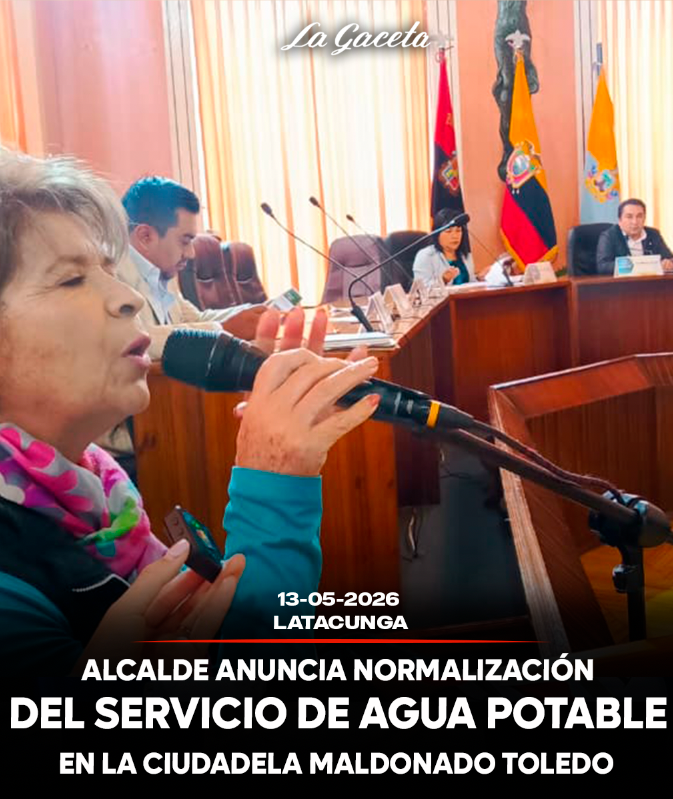 Alcalde anuncia normalización del servicio de agua en la ciudadela Maldonado Toledo