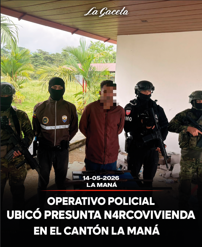 Operativo policial ubicó presunta narcovivienda en La Maná