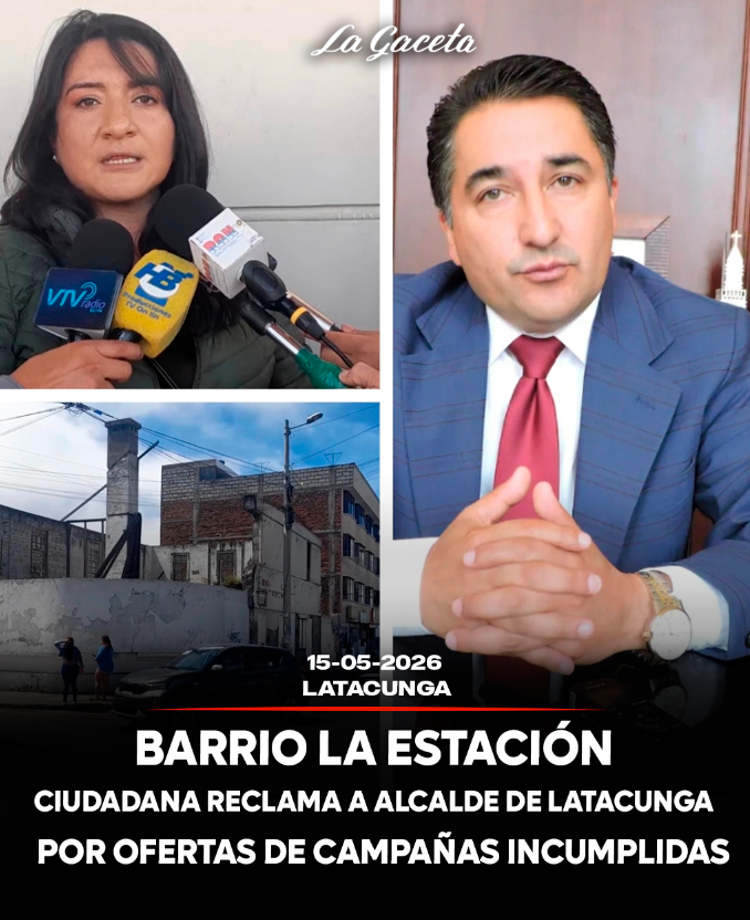 Ciudadana reclama a alcalde de Latacunga por ofertas de campaña incumplidas