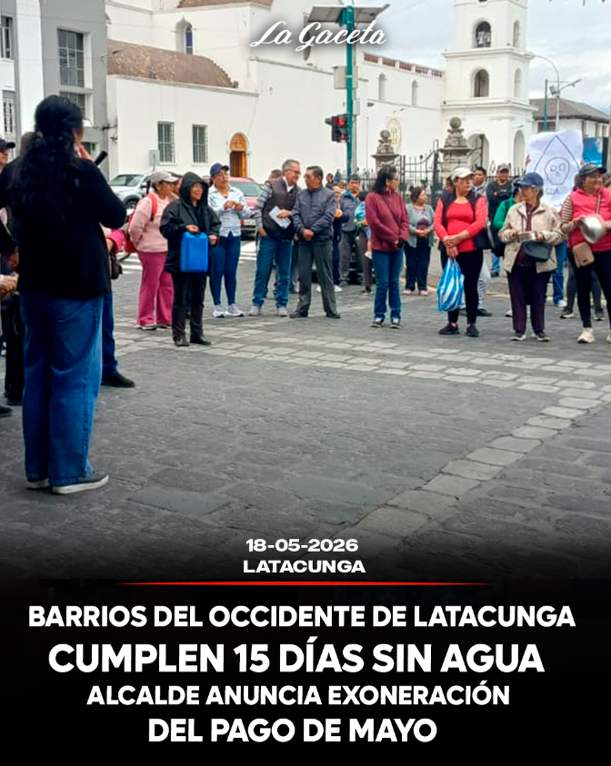 Barrios del occidente de Latacunga cumplen 15 días sin agua 