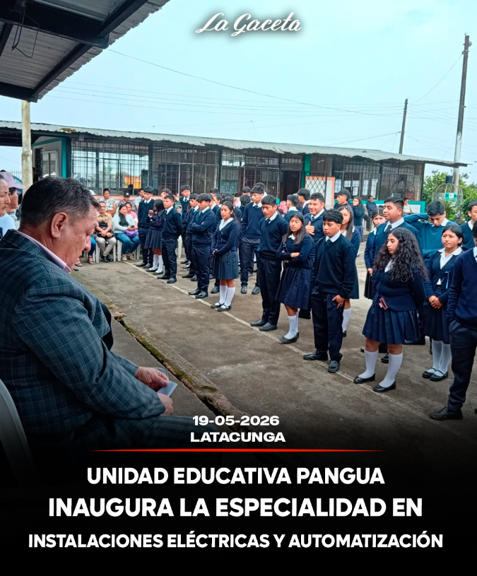 Unidad Educativa Pangua inaugura la especialidad en Instalaciones Eléctricas y Automatización