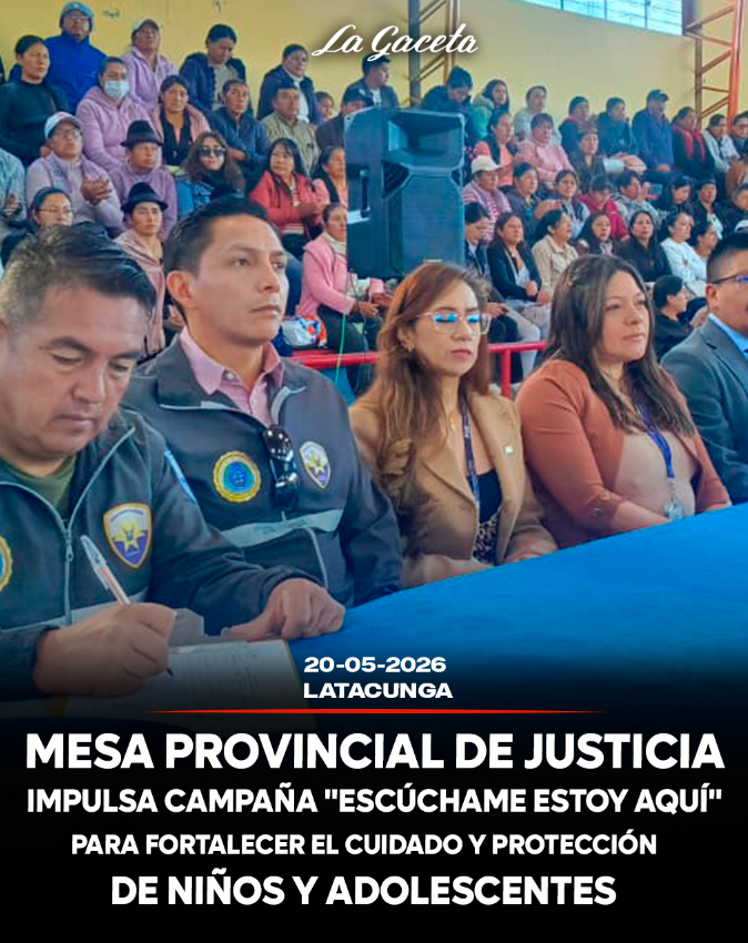 Mesa Provincial de Justicia impulsa campaña “Escúchame, estoy aquí”