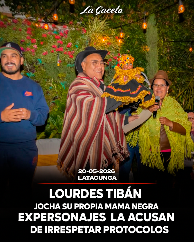 Lourdes Tibán jocha su propia Mama Negra  