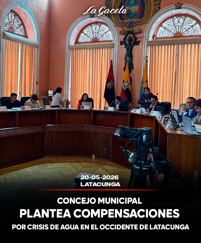 Concejo Municipal plantea compensaciones  por crisis de agua en el occidente de Latacunga