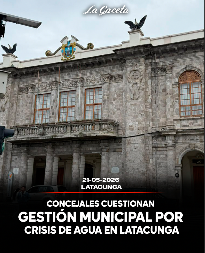 Concejales cuestionan gestión municipal por crisis de agua en Latacunga