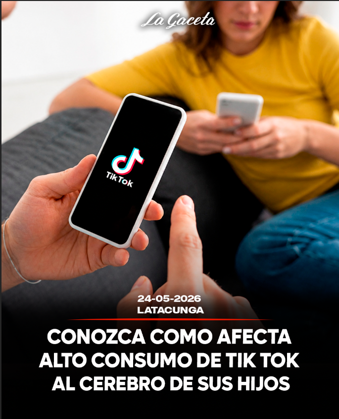 Conozca como afecta alto consumo de Tik Tok al cerebro de sus hijos