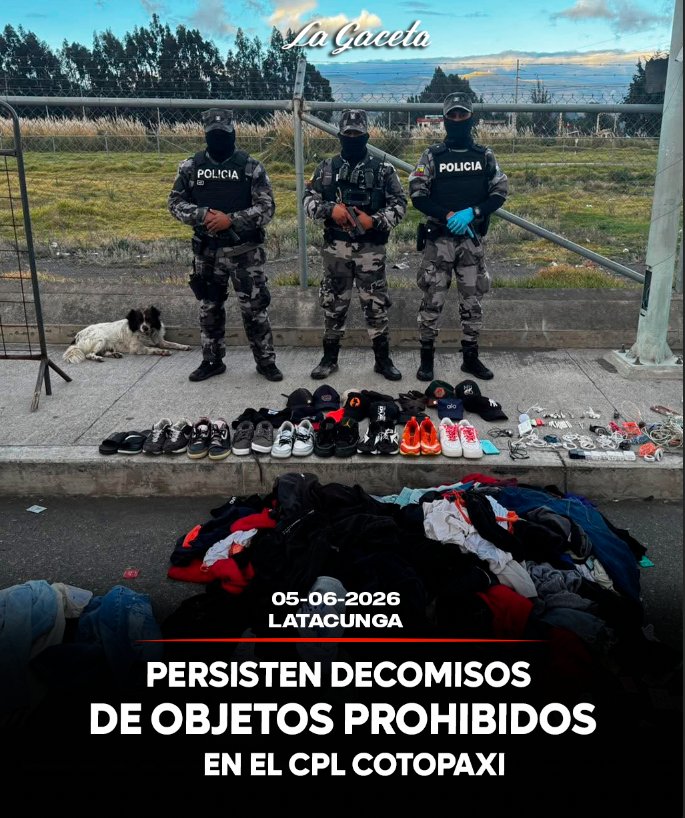 Persisten decomisos de objetos prohibidos en el CPL Cotopaxi