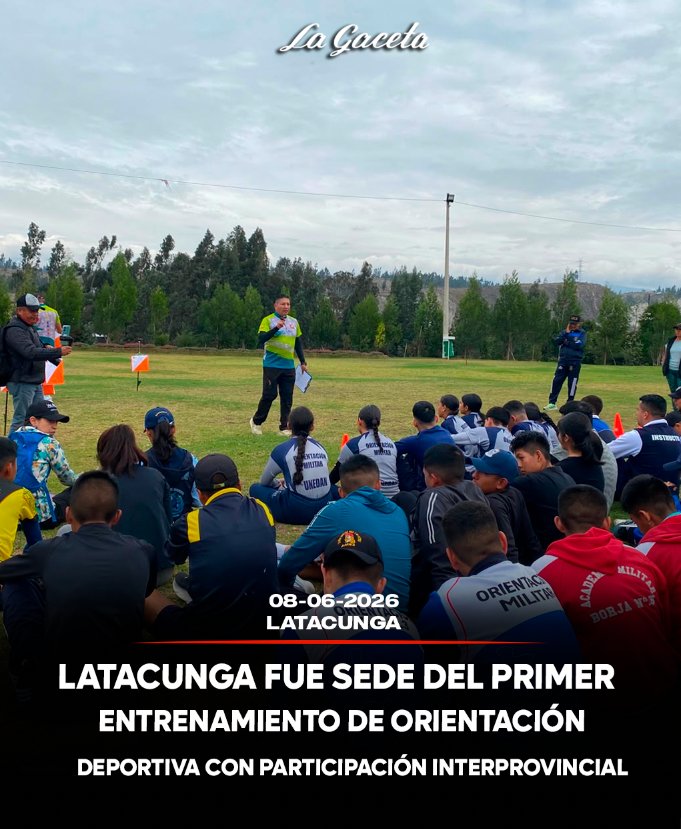 Latacunga fue sede del primer entrenamiento de orientación deportiva con participación interprovincial.