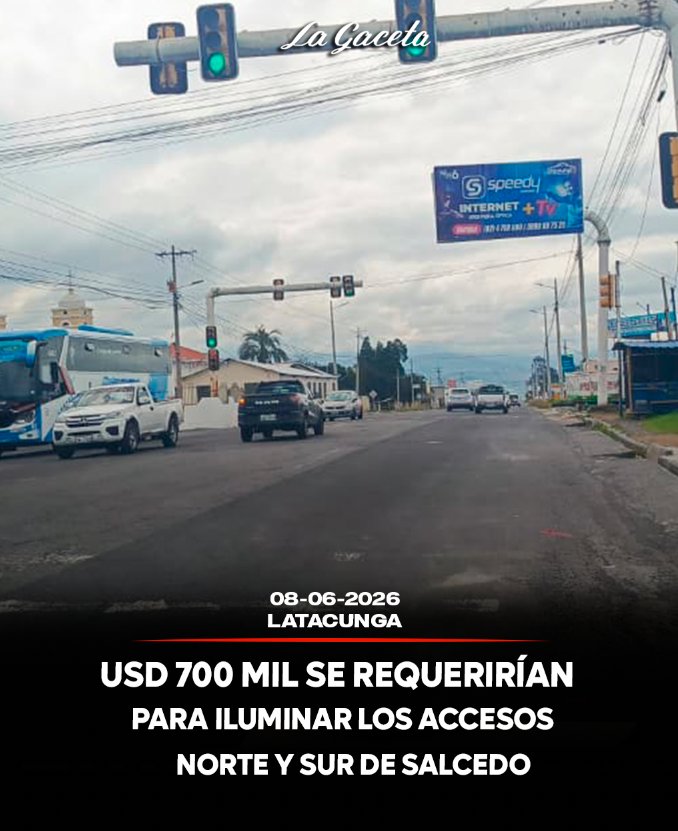 USD 700 mil se requerirían para iluminar los accesos norte y sur de Salcedo