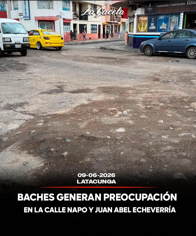 Baches generan preocupación en la calle Napo y Juan Abel Echeverría