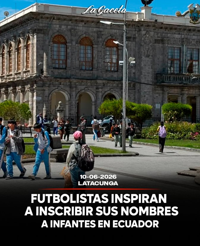 Futbolistas inspiran a inscribir sus nombres a infantes en Ecuador