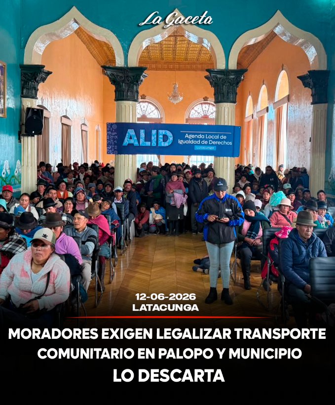 Moradores exigen legalizar transporte comunitario en Palopo y Municipio lo descarta