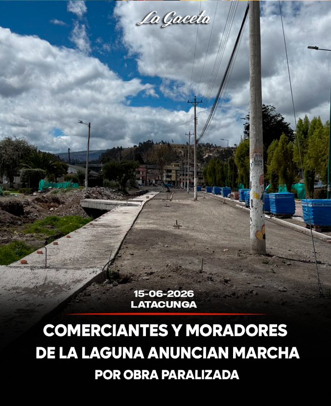 Comerciantes y moradores de La Laguna anuncian marcha por obra paralizada
