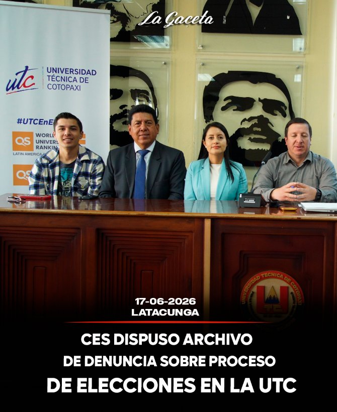CES dispuso archivo de denuncia sobre proceso de elecciones en la UTC