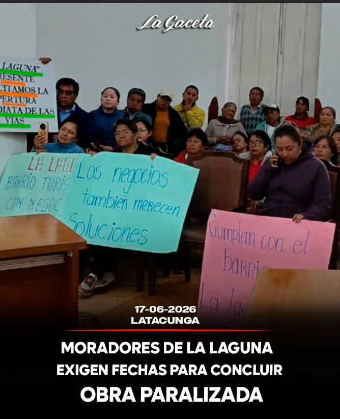Moradores de La Laguna exigen fechas para concluir obra paralizada
