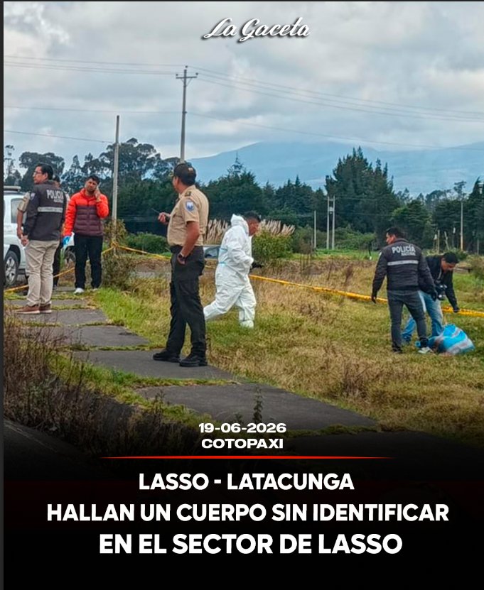 Hallan un cuerpo sin identificar en el sector de Lasso