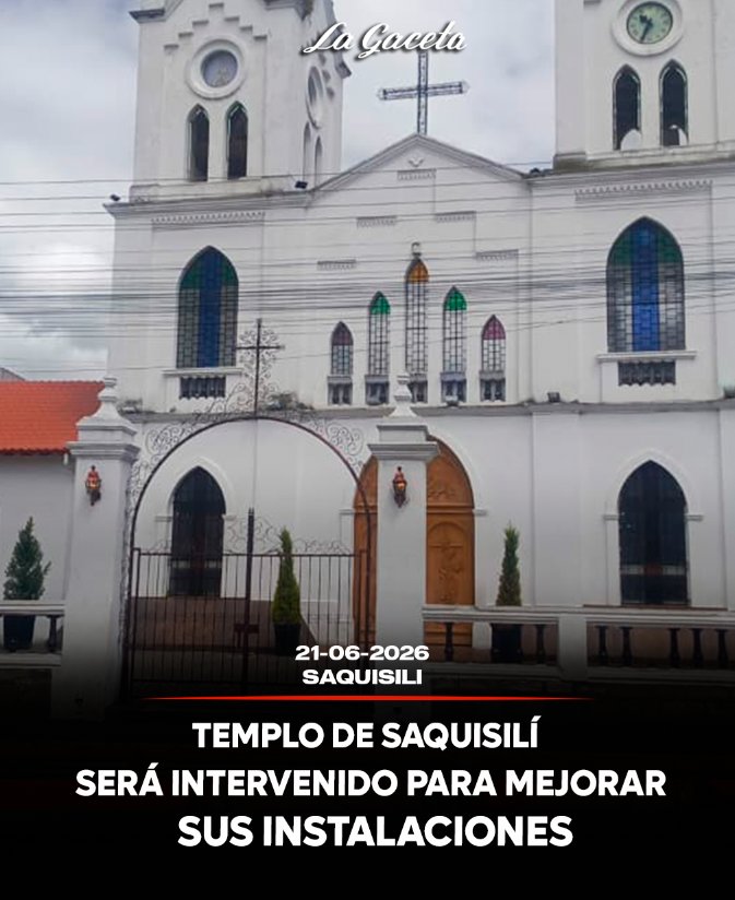 Templo de Saquisilí será intervenido para mejorar sus instalaciones