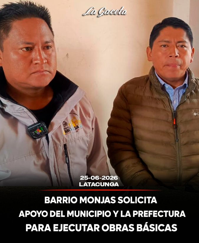 Barrio Monjas solicita apoyo del Municipio y la Prefectura para ejecutar obras básicas