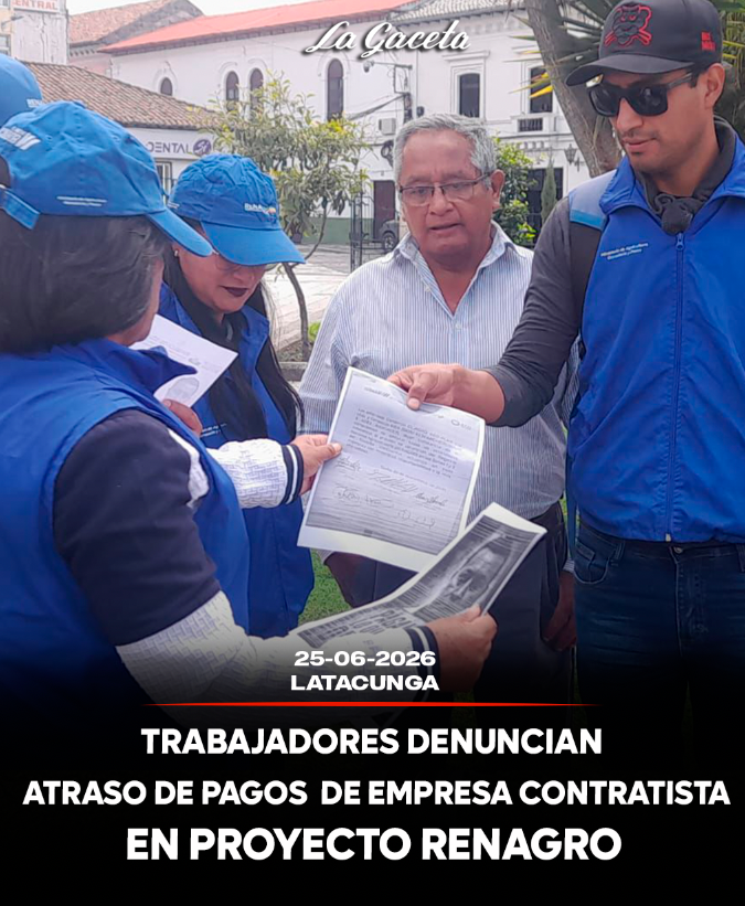 Trabajadores denuncian atraso de pagos de empresa contratista en proyecto Renagro
