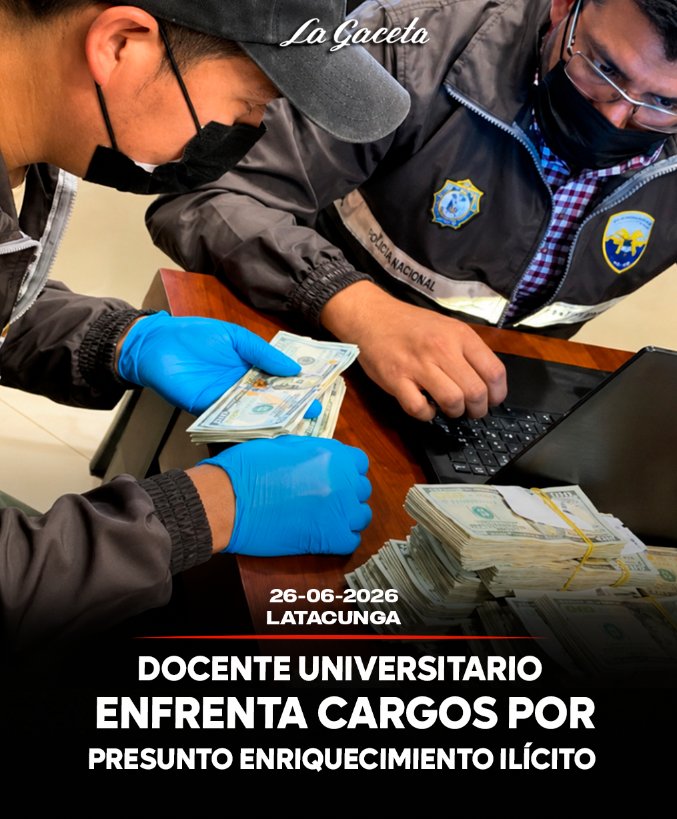 Docente universitario enfrenta cargos por presunto enriquecimiento ilícito