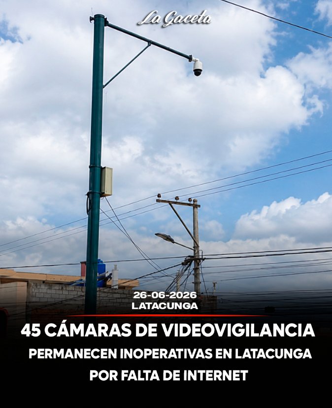 45 cámaras de videovigilancia permanecen inoperativas en Latacunga por falta de internet