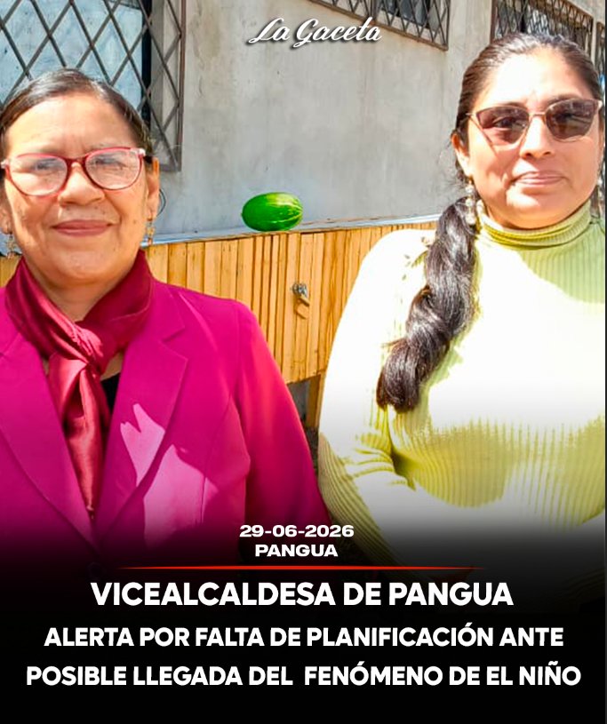 Vicealcaldesa de Pangua alerta por falta de planificación ante posible llegada del fenómeno de El Niño