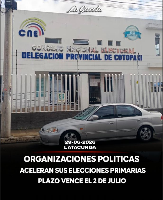 Organizaciones políticas aceleran sus elecciones primarias, el plazo vence el 2 de julio