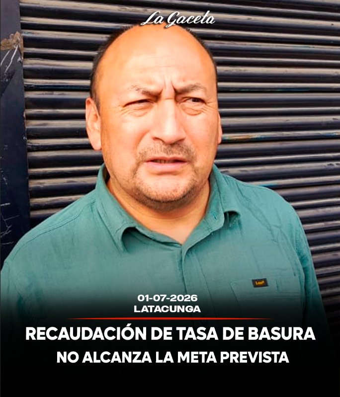 Recaudación de tasa de basura no alcanza la meta prevista