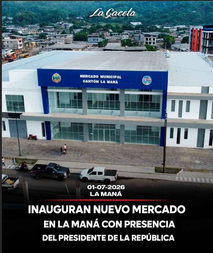 Inauguran nuevo mercado en La Maná