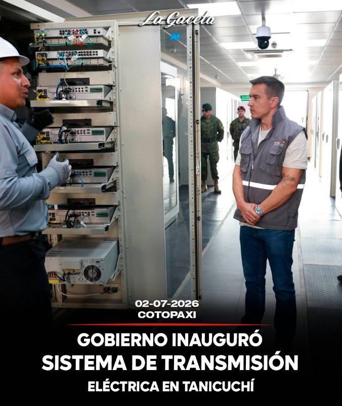 Gobierno inauguró sistema de transmisión eléctrica en Tanicuchí