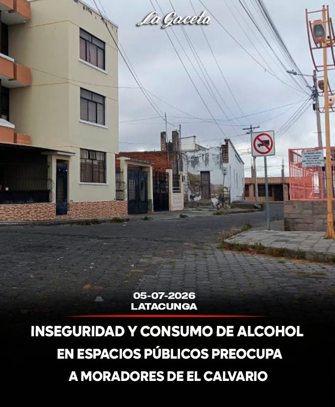 Inseguridad y consumo de alcohol en espacios públicos preocupan a moradores de El Calvario