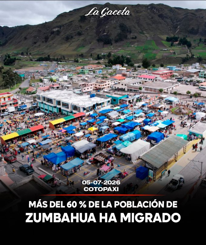 Más del 60 % de la población de Zumbahua ha migrado 