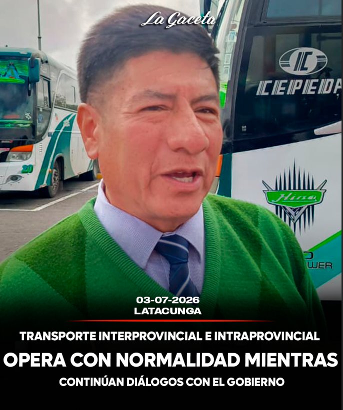 Transporte interprovincial e intraprovincial opera con normalidad mientras continúan diálogos con el Gobierno