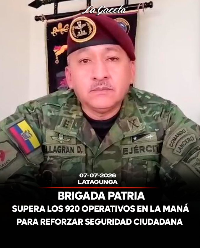Brigada Patria supera los 920 operativos en La Maná para reforzar la seguridad ciudadana