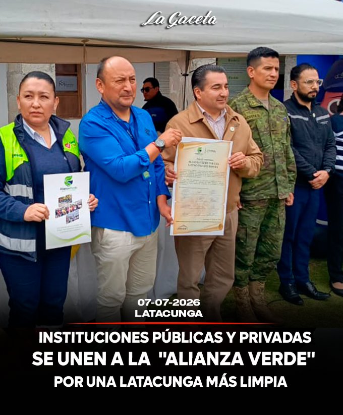 Instituciones públicas y privadas se unen a la Alianza Verde por una Latacunga más limpia