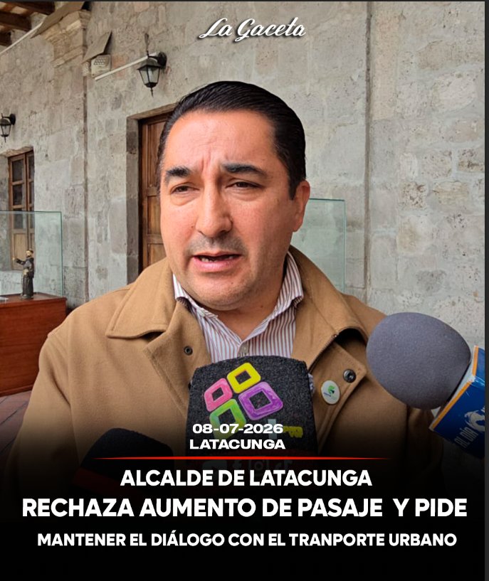 Alcalde de Latacunga rechaza aumento de pasaje  y pide mantener el diálogo con el transporte urbano