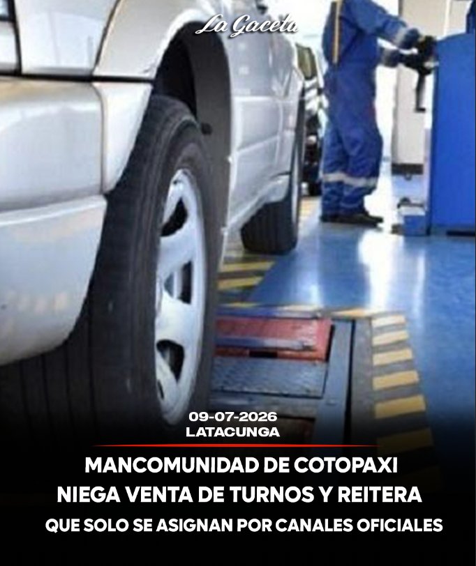 Mancomunidad de Cotopaxi niega venta de turnos y reitera que solo se asignan por canales oficiales