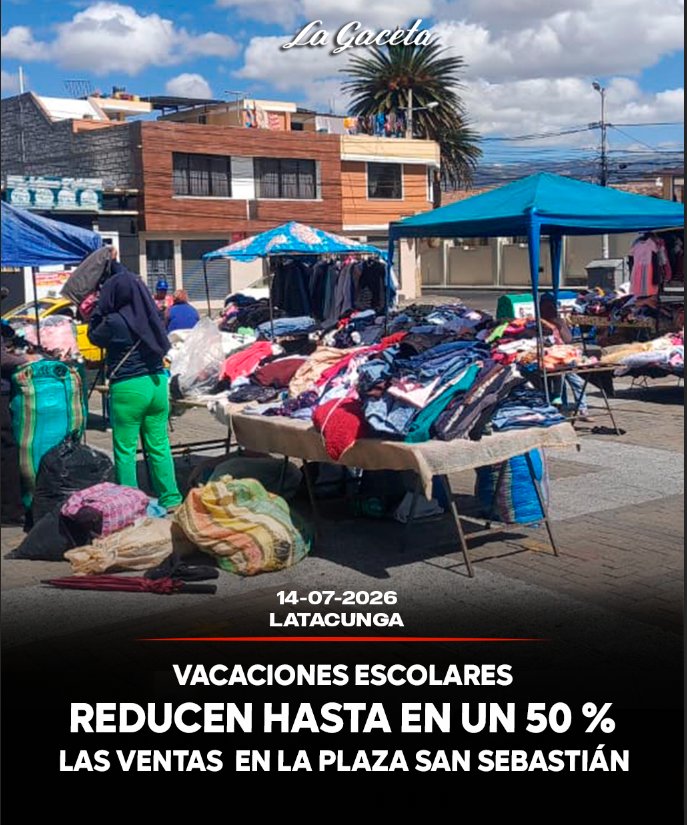 Vacaciones escolares reducen hasta en un 50 % las ventas en la plaza San Sebastián