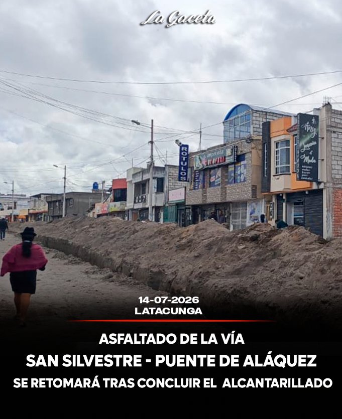 Asfaltado de la vía San Silvestre–puente de Aláquez se retomará tras concluir el alcantarillado