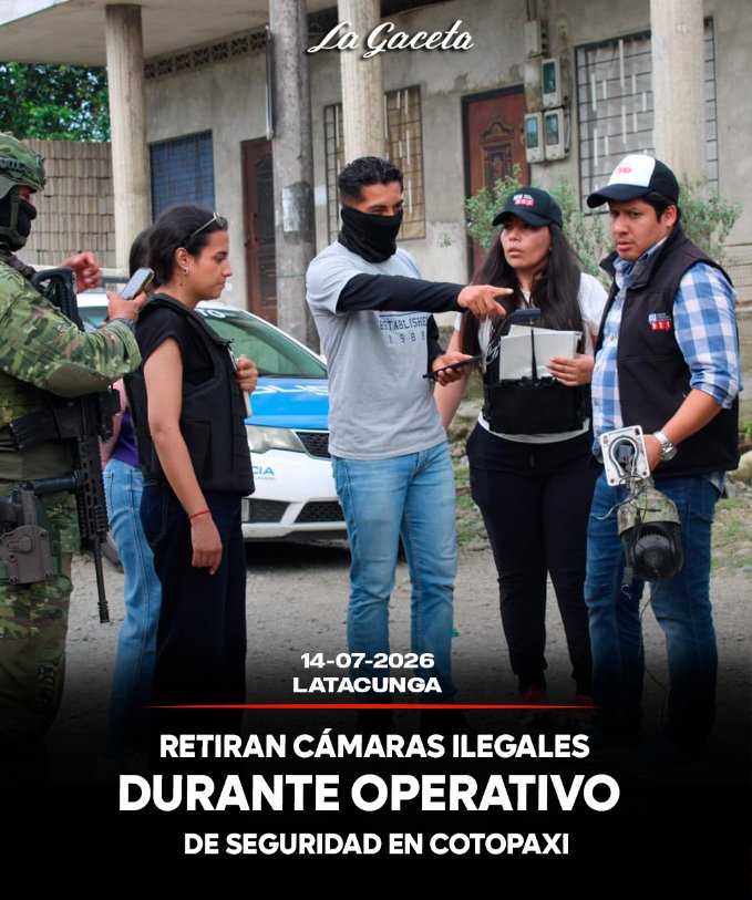 Retiran cámaras ilegales durante operativos de seguridad en Cotopaxi