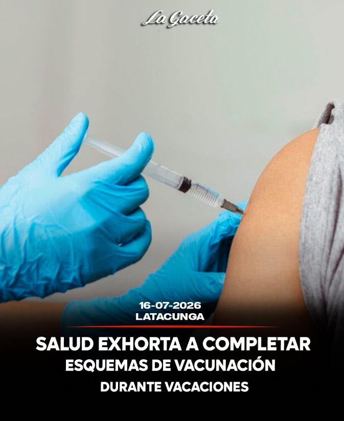 Salud exhorta a completar esquemas de vacunación durante vacaciones