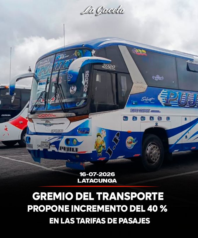 Gremio del transporte propone incremento del 40 % en las tarifas de pasajes