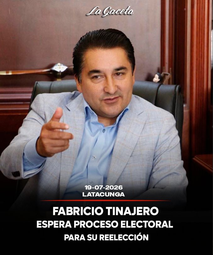 Fabricio Tinajero esperará proceso electoral para su reelección