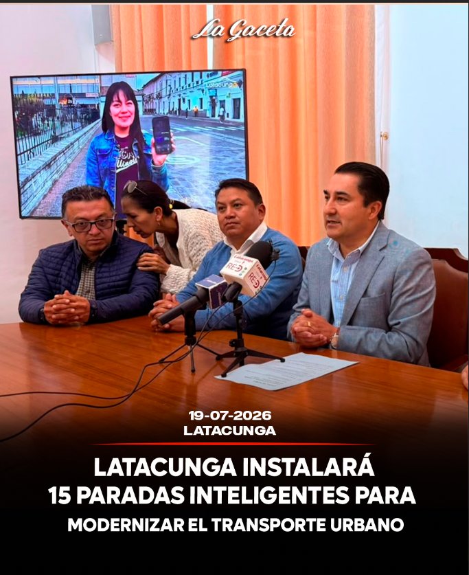 Latacunga instalará 15 paradas inteligentes para modernizar el transporte urbano