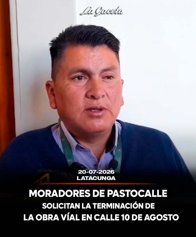 Moradores de Pastocalle solicitan la terminación de obra vial pendiente en calle 10 de Agosto