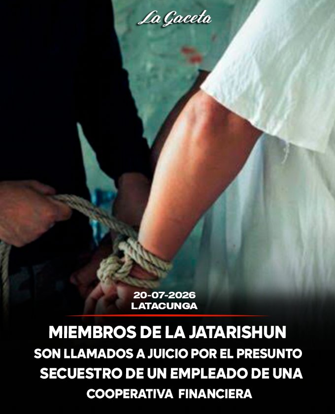 Miembros de la Jatarishun son llamados a juicio por el presunto secuestro de un empleado de una cooperativa financiera