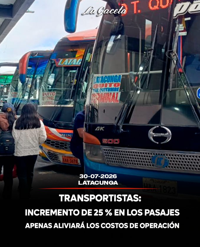 Transportistas: incremento del 25 % en los pasajes apenas aliviará los costos de operación