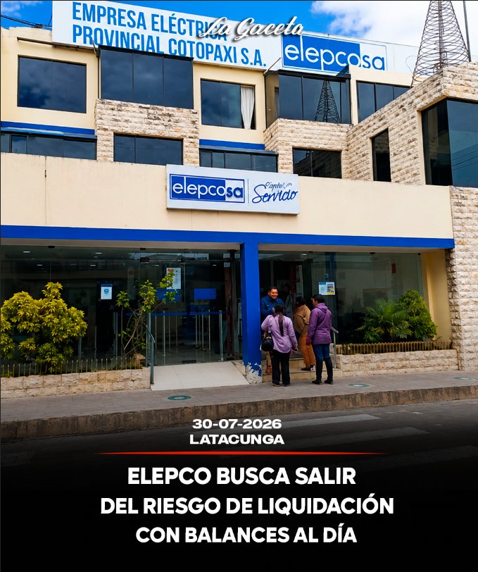 Elepco busca salir del riesgo de liquidación con balances al día