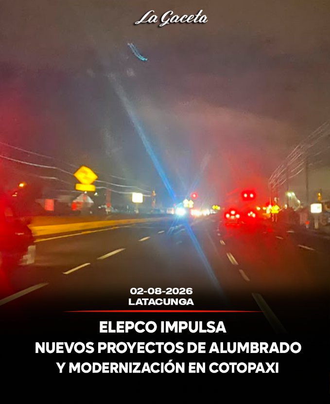 Elepco impulsa nuevos proyectos de alumbrado y modernización en Cotopaxi